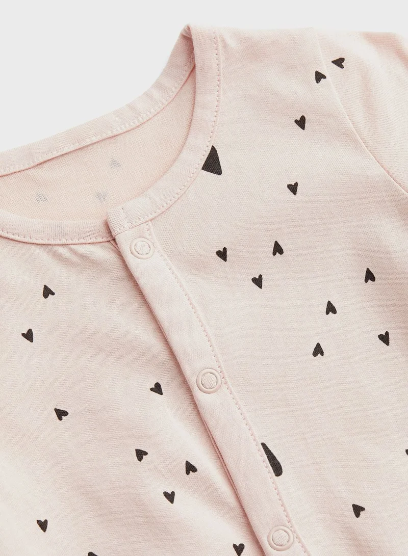 اتش اند ام أفرولات مطبوعة للأطفال الرضع